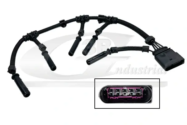 Ремк-кт кабеля свічки розжарювання VW Multivan 2.5TDI 03-09/T5 2.5TDI 03-09 3RG 30714 (фото 1)