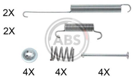 Ремкомплект гальмiвних колодок A.B.S. 0026Q