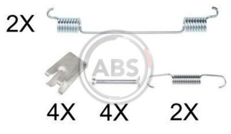 Ремкомплект гальмiвних колодок A.B.S. 0883Q