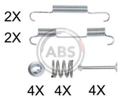 Ремкомплект гальмiвних колодок A.B.S. 0896Q