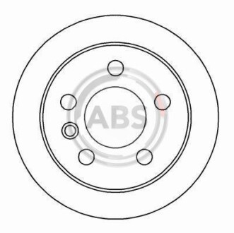 Гальмівний диск перед. T4 -02/96 (R14)(1.9/2.4) (260x16) A.B.S. 16082