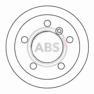 Гальмівний диск задн. G Series/W461/W463/LT/W901 (89-21) A.B.S. 16454