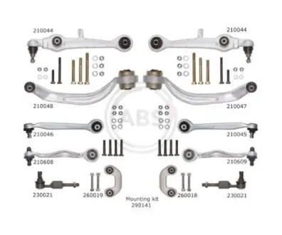 К-кт важелів перед. підвіски Audi A4/A6/Superb/Passat B5 (з товстим пальцем) A.B.S. 219900