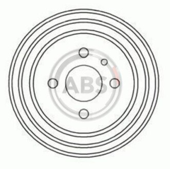 Гальмівний барабан задн. Passat 93-96 A.B.S. 2373S