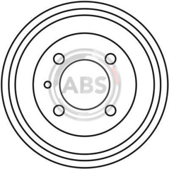 Гальмівний барабан задн. Up/Lupo/Polo/Citigo/Arosa/Cordoba/Ibiza 93- A.B.S. 2706S