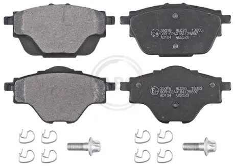 Гальмівні колодки зад. Citroen C4/Peugeot 308 II 13- (Bosch) (106x51.9x16.7) A.B.S. 35019