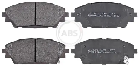Колодка гальм. диск. передн. (ABS) A.B.S. 35022