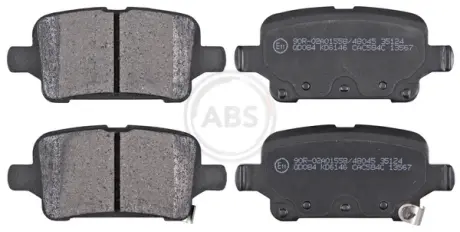 Колодка гальм. диск. задн. (вир-во ABS) A.B.S. 35124