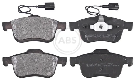 Гальмівні колодки пер. Doblo 15- (диск 305mm)(155.2x69.08x20.3) A.B.S. 35137