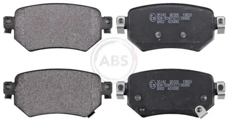 Колодка гальм. диск. задн. (вир-во ABS) A.B.S. 35142