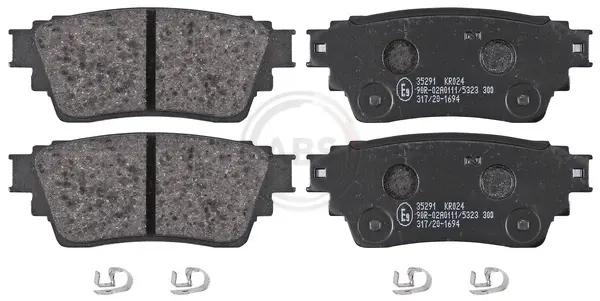 Колодка гальм. диск. MITSUBISHI Outlander, ASX задн. (вир-во ABS) A.B.S. 35291 (фото 1)