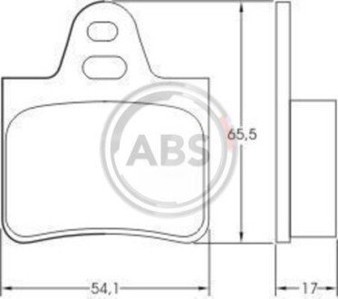 Гальмiвнi колодки дисковi A.B.S. 36129