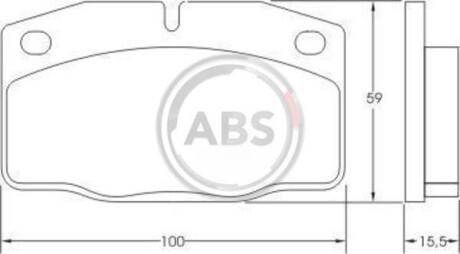 Гальмівні колодки пер. Astra/Combo/Corsa/Kadett/Nova (75-01) A.B.S. 36145