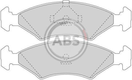 Гальмівні колодки 208/308/328/Cerbera/Chimaera (82-02) A.B.S. 36446