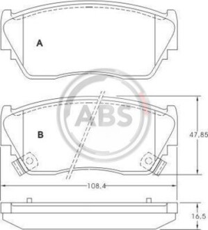 Гальмівні колодки пер. Sunny/100NX 90-96 A.B.S. 36728