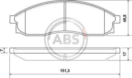 Гальмiвнi колодки дисковi A.B.S. 36862