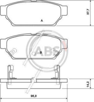 Гальмiвнi колодки дисковi A.B.S. 36864