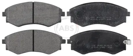 Гальмівні колодки пер. Rexton/Korando 00-12 (AKEBONO) A.B.S. 37468
