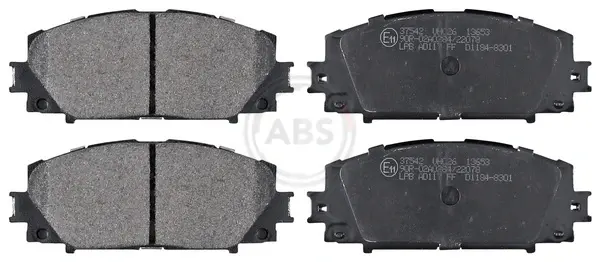 Гальмівні колодки пер. Toyota Yaris 07- (akebono) A.B.S. 37542 (фото 1)