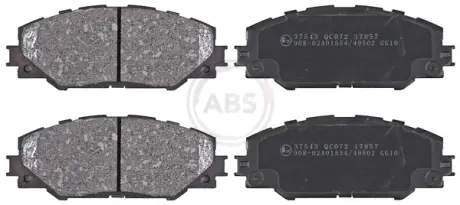 Колодка торм. диск. TOYOTA RAV 4 передн. (пр-во ABS) A.B.S. 37543