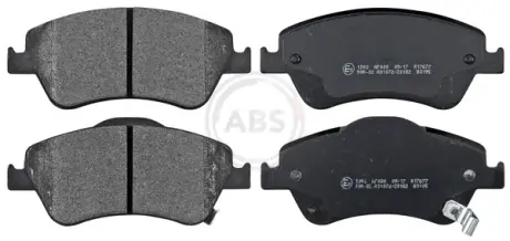 Гальмівні колодки пер. Toyota Auris 07-12 (bosch) (136,7x57,9x19,2) A.B.S. 37620
