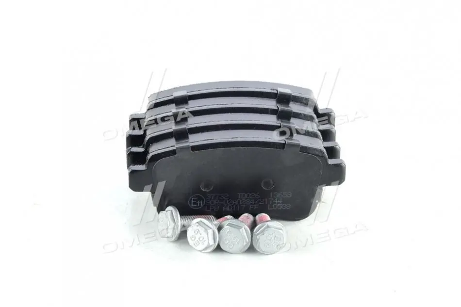 Колодка торм. диск. RENAULT GRAND SCENIC III 1.4-2.0 09-,MEGANE III 08- задн. (пр-во ABS) A.B.S. 37732 (фото 1)