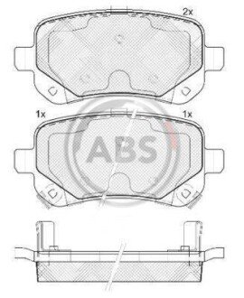 Гальмiвнi колодки дисковi A.B.S. 37733