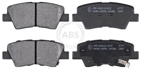 Гальмівні колодки зад. Sonata V/i 40/Optima/Soul 05- A.B.S. 37777