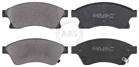 Гальмівні колодки пер. Aveo 11-/Astra J 09- (Bosch) A.B.S. 37789