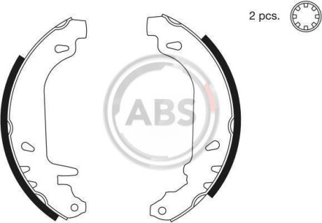 Гальмівні колодки зад. Clio/Rapid/Twingo (81-07) A.B.S. 8135