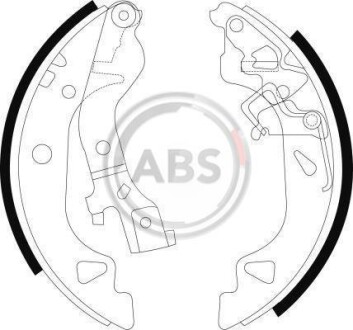 Гальмівні колодки зад. Fiat Punto 99-12 (AP) A.B.S. 9075