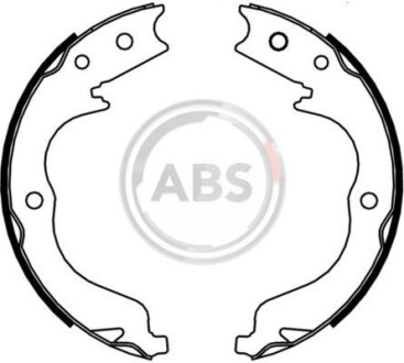 Колодка торм. барабан. MITSUBISHI LANCER 2.0 EVO 08-,OUTLANDER II 2.2 3.0 07 задн. (ABS) A.B.S. 9235