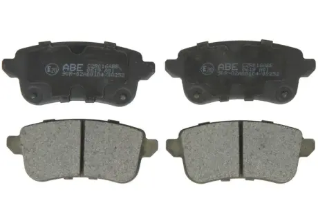Комплект гальмівних колодок ABE C2R016ABE