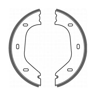 Гальмівні колодки, барабанні ABE CRB000ABE