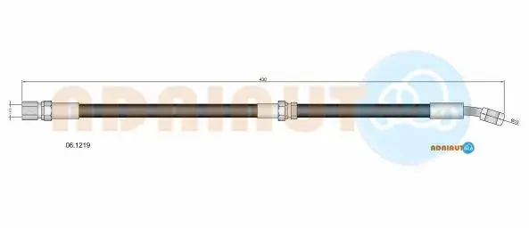 Тормозной шланг Gentra/Lacetti/Nubira/Lacetti/Nubira 02- ADRIAUTO 061219 (фото 1)