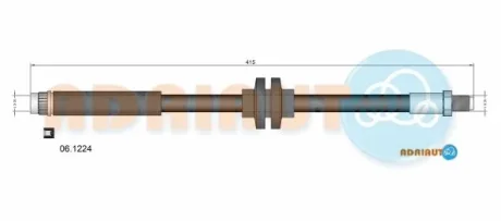 CHEVROLET Гальмівний шланг AVEO 1.2-1.4 11- ADRIAUTO 061224