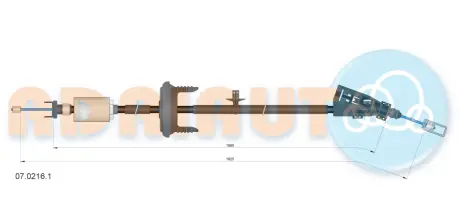 Кабель стоянкових гальм ADRIAUTO 0702161