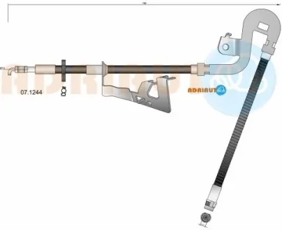 CITROEN шланг гальмів.передн.лів.C5 III 08-,C6,Peugeot 407 ADRIAUTO 071244