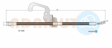Шланг гальм. передн. прав. HYUNDAI TERRACAN -06 ADRIAUTO 101246