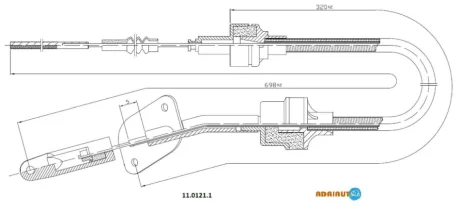 Трос сцепления ADRIAUTO 1101211