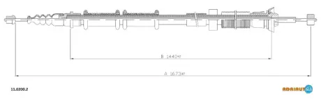Кабель стоянкових гальм ADRIAUTO 1102002