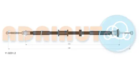 Кабель стоянкових гальм ADRIAUTO 1102312
