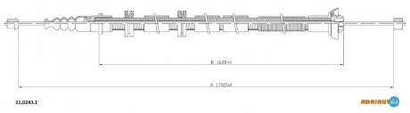 Трос зупиночних гальм ADRIAUTO 1102431