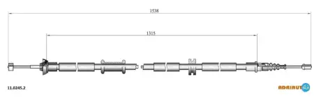 Кабель стоянкових гальм ADRIAUTO 1102452