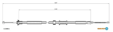 Кабель стоянкових гальм ADRIAUTO 1102681