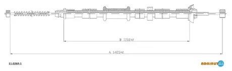 Кабель стоянкових гальм ADRIAUTO 1102691