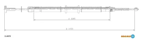 Кабель стоянкових гальм ADRIAUTO 110272