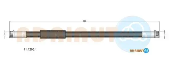 PEUGEOT гальмівний шланг задн. EXPERT 07- ADRIAUTO 1112661 (фото 1)