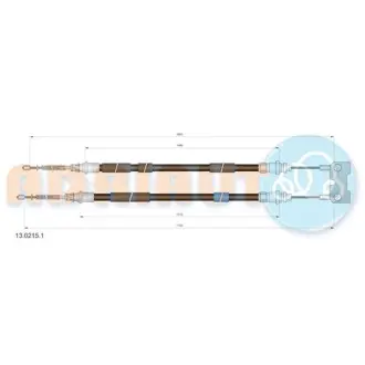 Кабель стоянкових гальм ADRIAUTO 1302151