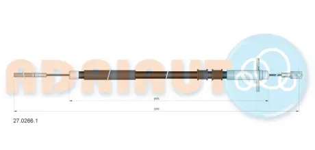 Кабель стоянкових гальм ADRIAUTO 2702661